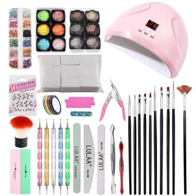 China Design Customized Logo Nail Pen 12 Sets New Products Nail Brush Carved Painted Design Pen Factory Direct Sales Nail Pen Set for sale