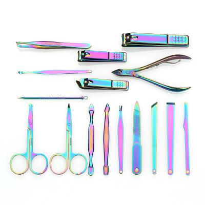 China 16 PCs Symphony Casual Nail Clippers Set Professional Manicure Tools Stainless Steel Nail Clippers Manicure Gift Set for sale