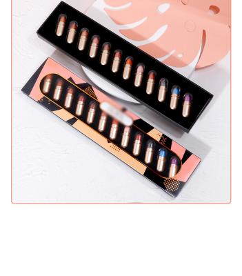 China Wholesale 12 Colors Waterproof Cosmetic Eyeshadow Palette Pigmented Glitter Eyeshadow for sale