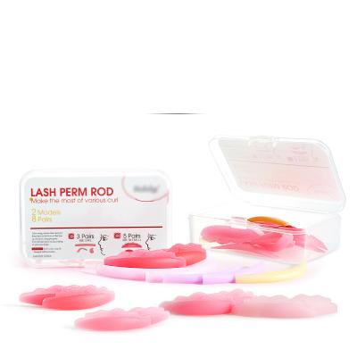 China Beauty Care Make Tools Custom Own Labels High Quality 8 Pairs Different Sizes And Color Perm Eyelash Silicone Pads for sale