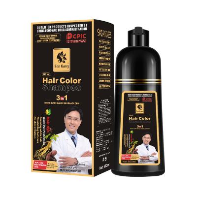 China Home Hot Sale Private Label Salon Beauty Luxury Organic Natural Nourishing Black Hair Color Shampoo Semi Permanent Hair Dye for sale