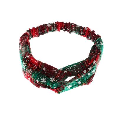 China Elastic Headbands Holiday Environmental Friendly Cute Hair Bands Christmas Wholesale Price Christmas Accessories for sale