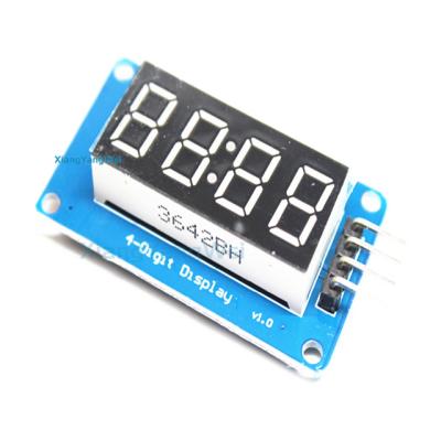 China 4 bit Digital tube LED display module with clock display TM1637 for Arduino Raspberry pi 4 bits Digital tube LED display module for sale