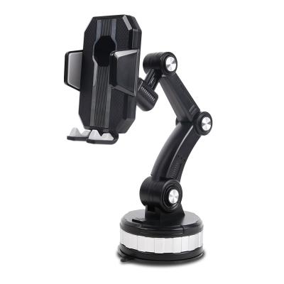 China HMTech New Design Phone Dashboard Car Accessories Phone Folding Phone Holder Suction Adjustable Stand for sale