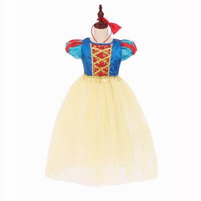 China Summer new arrival indoor cute snow white multi-colored dress even shopping gifts girl's style set for sale