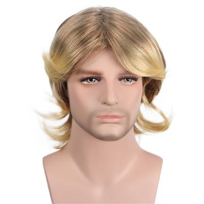 China Factory direct style men's wig packaging box wholesale brazilian wigs and bag synthetic wig hair with closure for sale