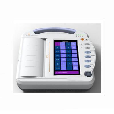 China Plastic Color LCD Screen Electrocardiograph 12 Channel Hospital Use High Quality ECG Handle 12