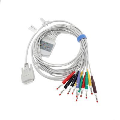 China Reliable TPU Quality GE Comen CM1200 CM600 CM300 CM100 10 Lead EKG Cable, Medical YKD for sale