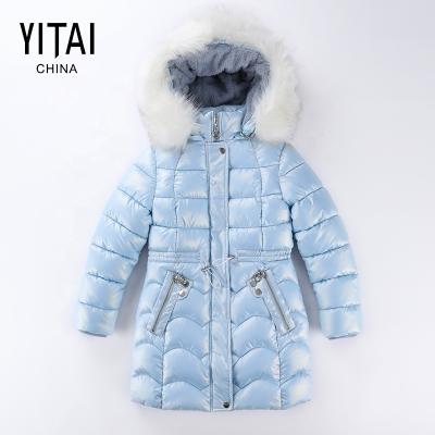 China Anti-wrinkle 2020 Winter Child Reflective Custom Clothing Girl Hooded Jackets for sale