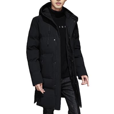 China 2021 Men's Reversible Warm Solid Winter Jackets Men's Long Parka Coats Anorak for sale