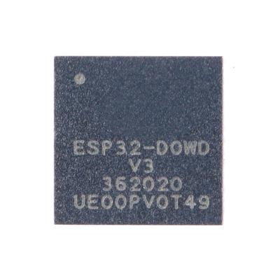 China ESP32-D0WD-V3 QFN-48 32-bit wireless transceiver chip of WI-Fi&Bluetooths original dual-core MCU effectively resists fault attacks ESP32-D0WD-V3 for sale