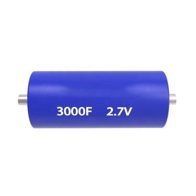 China Super Farad Capacitor Power Capacitor 2.7V 3000F Automotive Electronic Medical Equipment Energy Storage for sale