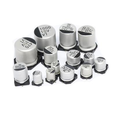 China Hot Sale Aluminum Power SMD Electrolytic Capacitor For Phase Compensation for sale