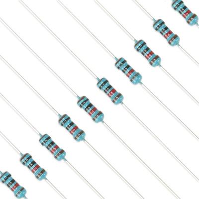 China Electrical Industry Resistor 10m 1% ohm 1% Five-color Ring Metal Film Resistor 1/4W for sale