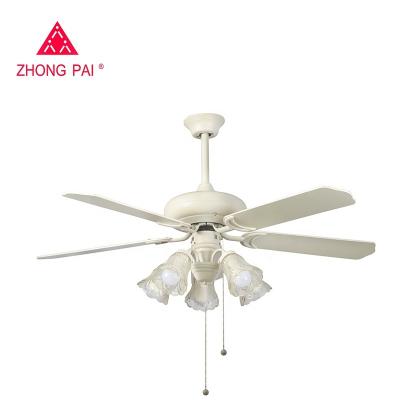 China Most popular 52 inch vintage chandelier ceiling fan with light bulb decorative ceiling fan with ETL approval for sale