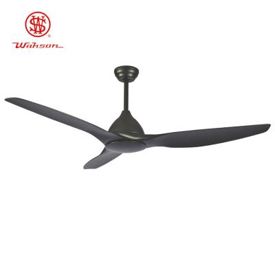 Cina Contemporary 64 inch industrial matte black outdoor ceiling fan Without light in vendita