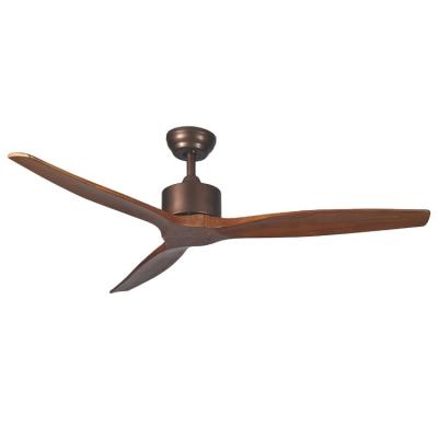 Cina Indoor 52 inch solid wood ceiling fan without light in vendita