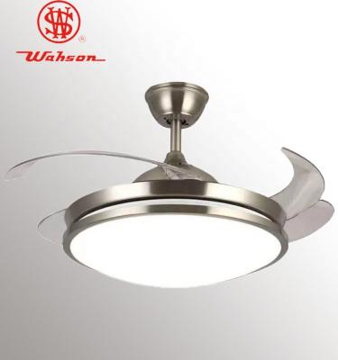 China 42 Inch Retractable Home,Restaurant,Hotel Ceiling Fan Lighting Model#S42-634 for Decoration & Air Cooling with Remote Control for sale