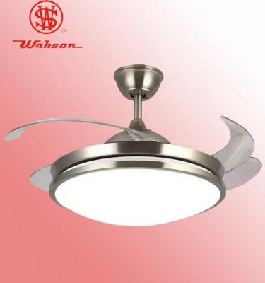 China 42 Inch Retractable Office,House Ceiling Fan Lights #S42-634 for Decoration & Silent Noiseless Air Cooling with Remote Control for sale