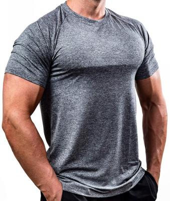 China American Oversized QUICK DRY Short Sleeve Training Gym Sports Shapes Men's T-Shirts for sale