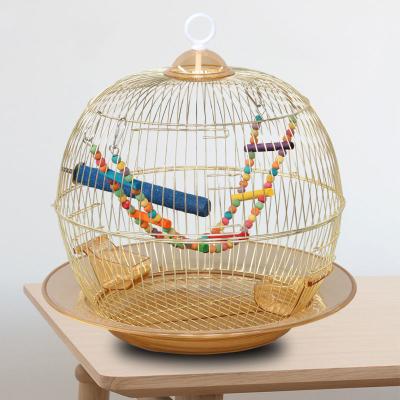 China Large Breathable Iron Bird Cage With Rolling Stand For Parrots Conures Parakeet Cockatiel Parakeets for sale