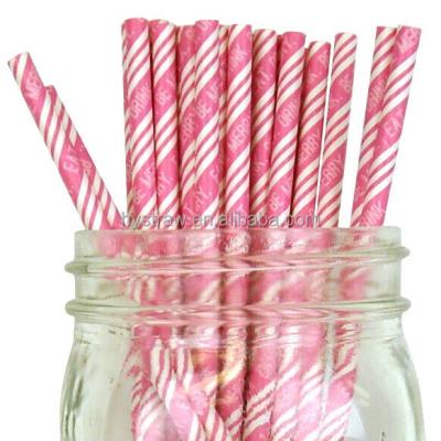 China Wholesale Biodegradable Disposable Drinking Art Paper Straw Birthday Party Supplies and Decoration for sale
