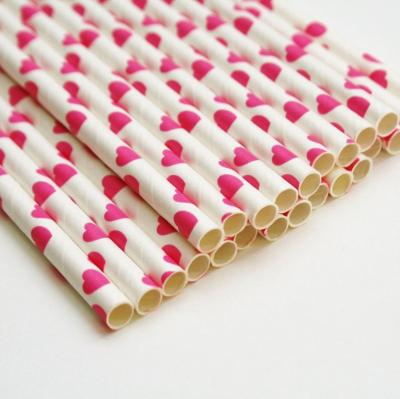China Hot Sale Drinking Party Decoration 8*197 Drinking Paper Straws for sale