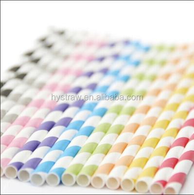 China Food Grade Paper Disposable Colorful Drinking Straw for sale