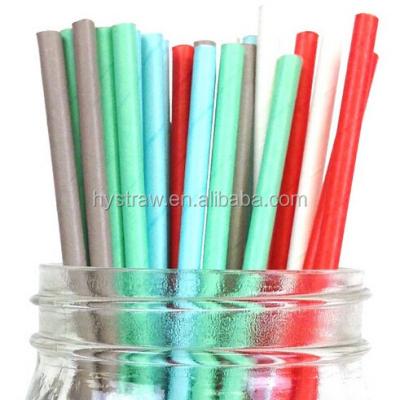 China Degradable Colorful Striped Paper Straws Biodegradable Paper Straws for sale