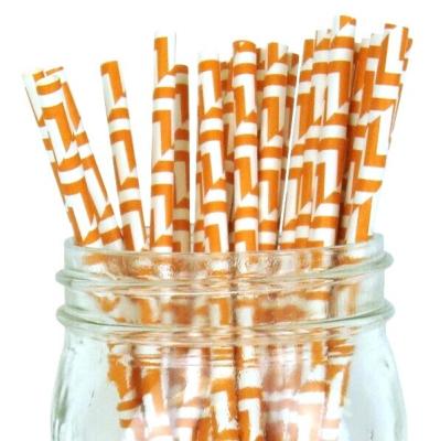 China Colorful Disposable Disposable Biodegradable Paper Straws For Drinking Supply Decoration for sale