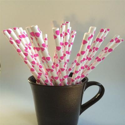 China Eco - Friendly Popular Disposable Paper Drinking Straw For Party Decoration for sale