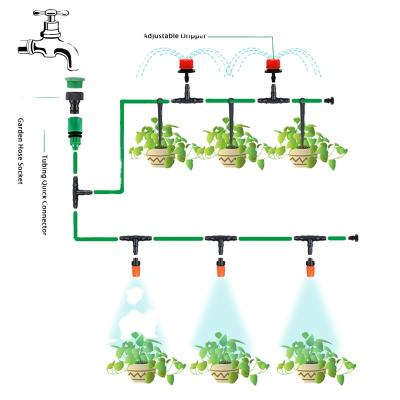 China Easy Installation Garden Irrigation System , DIY Water Saving Automatic Irrigation Equipment Set Garden Water System for sale