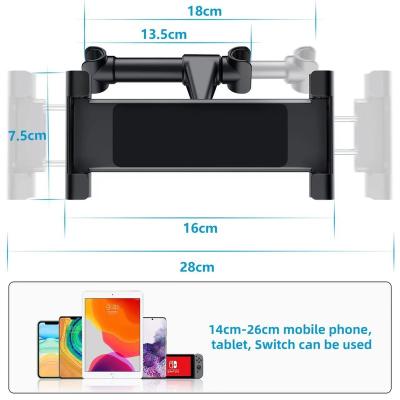 China General Car Mobile Phone Tablet Universal 360 Rotation Rear Pillow Holder In Car for sale