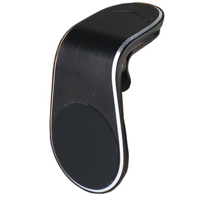 China Easy Install L Shape Model Magnetic Car Phone Holder For Car Air Vent With Clip for sale