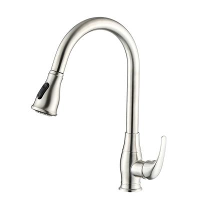 China Modern pull down kitchen faucet mixer with hose extension for sale