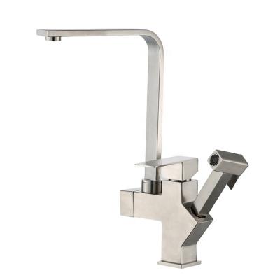 China Modern Kitchen Faucet Mixers With Hose Extension And Pull Out Spray Retraction for sale