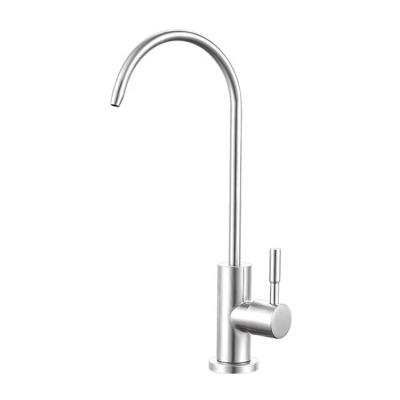 China Modern Lead Free Brushed Stainless Steel Drinking Water Faucet for sale