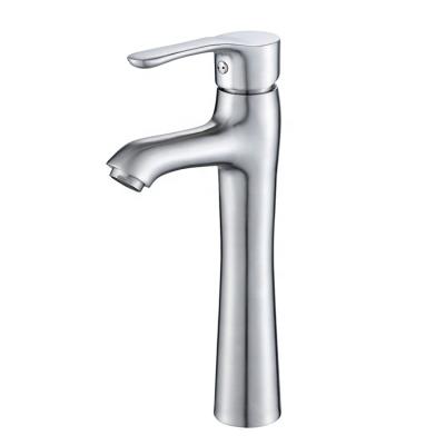 China Modern Cold Hot Water Mixer Stainless Steel Basin Faucet for sale