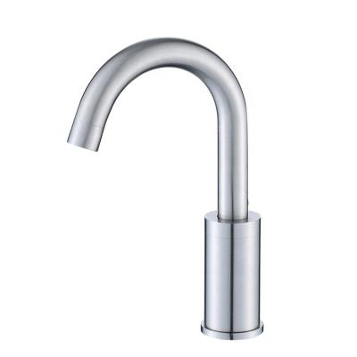 China Automatic cold water bathroom cold water stainless steel sensor public infrared faucet for sale