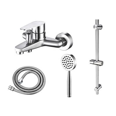 China With Slide Bar Sanitary Ware SS 304 Shower Mixer With Shower Head for sale