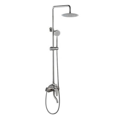 China With Sliding Bar Exposed Wall Mounted SUS 304 Bathroom Shower Kits for sale