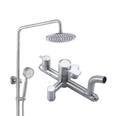 China With Slide Bar SS 304 Thermostatic Rain Shower Set Bathroom for sale