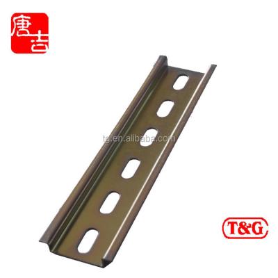 China Electrical Slotted Guide Rail 35mm Standard Siemens DIN Rail With Zinc Plating for sale