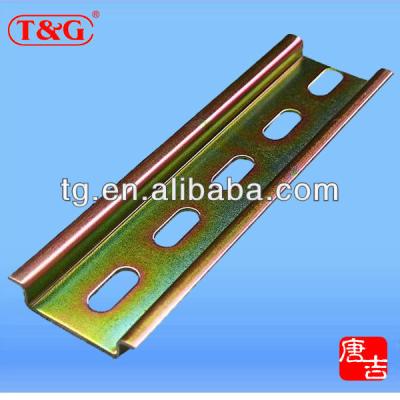 China Best Custom Guide Rail Price Guide Steel Yellow Galvanized Din Rail for sale