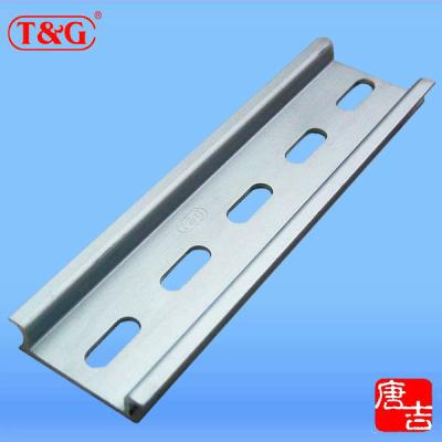 China Standard Electrical Aluminum Slotted Guide Rail TH35mm Din Rack Rail for sale