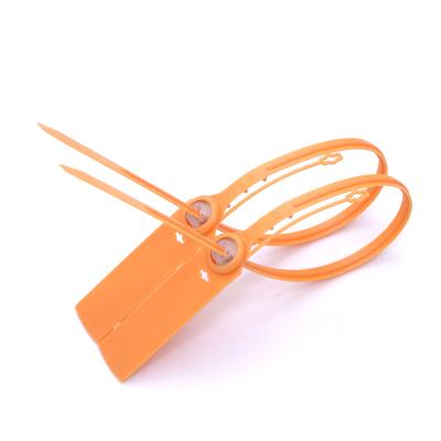 China PP and Metal Clip ISO 17712 Disposable Container and Bag 375mm PP Tie Safety Cargo Plastic Seal for sale