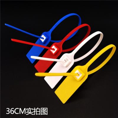 China High Security Injection 280mm 450mm PP Metal Tight Buckle Container Plastic Pull Seal 360mm For Transportation for sale