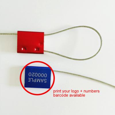 China Aluminum alloy 830990 metal cable lock seals of the major security measures 1mm pull for sale