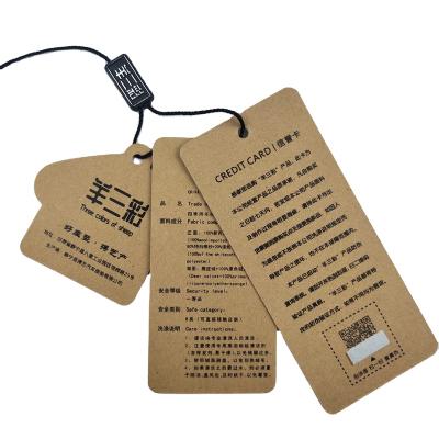 China Washable Fast Delivery Security Shanghai Garment Tags , Anti Counterfeit Printing Paper Clothing Hanger Tag for sale