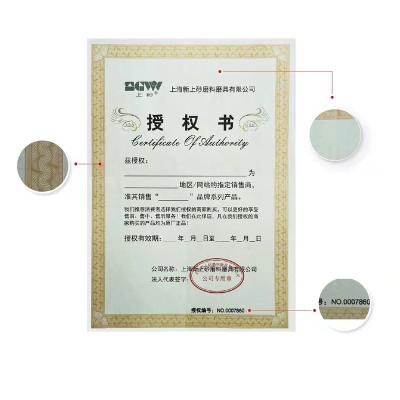 China Children Kids Adults Books Certificate Degree Paper Collection Custom Anti-counterfeiting Security Certificate for sale